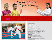 Tablet Screenshot of karate-do-hoyerswerda.de